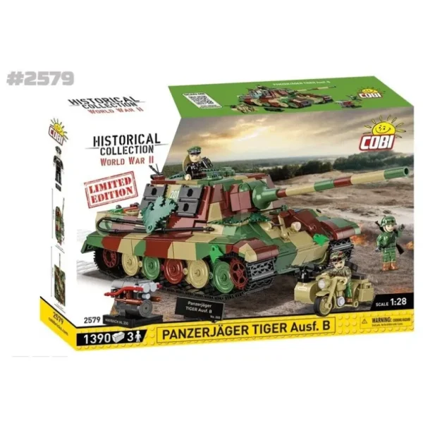 Cobi 2579 Panzerjager Tiger Ausf. B (Limited Edition) - Miniature Marvels: Airplane Models & Painted Dice* Airplane Model