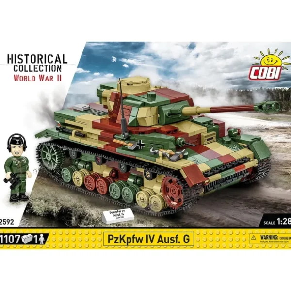 COBI 2592 Panzerkampfwagen IV Ausf. G - Miniature Marvels: Airplane Models & Painted Dice* Airplane Model