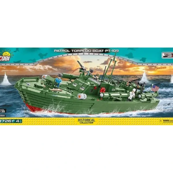 COBI 4825 Patrol Torpedo Boat PT-109 - Miniature Marvels: Airplane Models & Painted Dice* Airplane Model