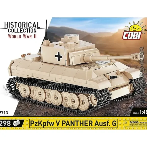 COBI 2713 PzKpfw V Panther Ausf. G - Miniature Marvels: Airplane Models & Painted Dice* Airplane Model