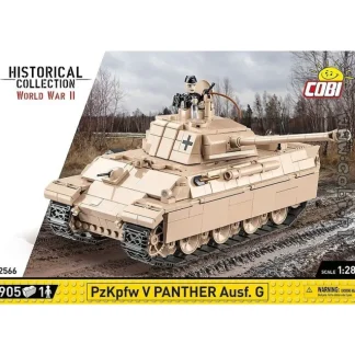 COBI 2566 PzKpfw V Panther Ausf. G - Miniature Marvels: Airplane Models & Painted Dice* Airplane Model