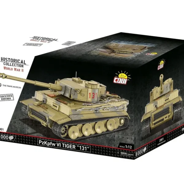 Cobi 2801 PzKpfw VI Tiger "131" Executive Edition 8000pcs - Miniature Marvels: Airplane Models & Painted Dice* Airplane Model