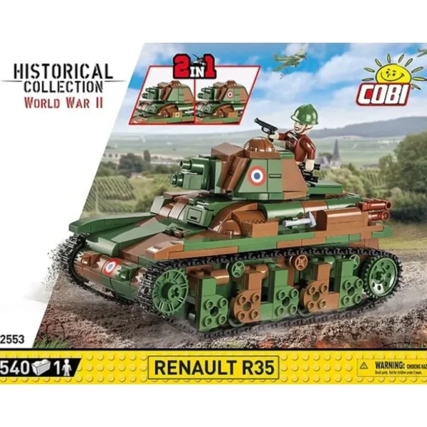 COBI 2553 Renault R35 - Miniature Marvels: Airplane Models & Painted Dice* Airplane Model