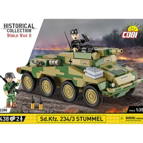 Cobi 2288 Sd.Kfz. 234/3 Stummel - Miniature Marvels: Airplane Models & Painted Dice* Airplane Model