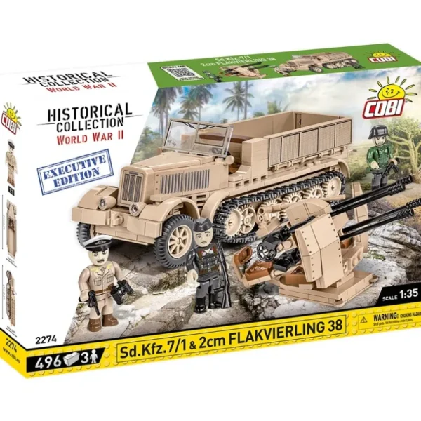 Cobi 2274 Sd.Kfz.7/1 & 2cm Flakvirling 38 - Miniature Marvels: Airplane Models & Painted Dice* Airplane Model