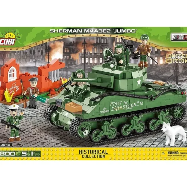COBI 2549 Sherman M4A3E2 Jumbo (Limited Edition) - Miniature Marvels: Airplane Models & Painted Dice* Airplane Model