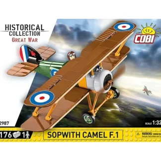 COBI 2987 Sopwith Camel F.1 - Miniature Marvels: Airplane Models & Painted Dice* Airplane Model