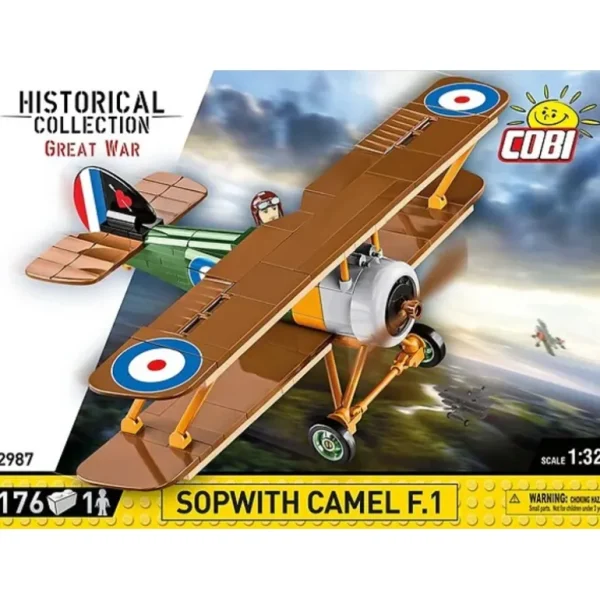 COBI 2987 Sopwith Camel F.1 - Miniature Marvels: Airplane Models & Painted Dice* Airplane Model