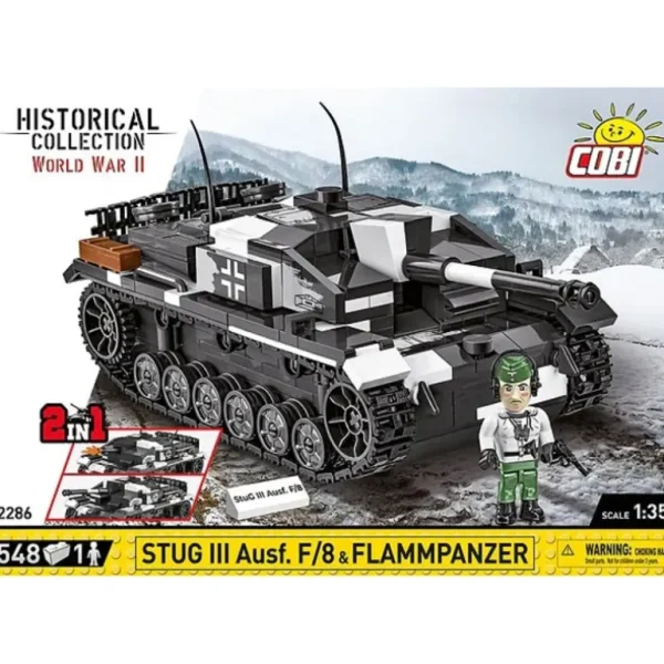 Cobi 2286 StuG III Ausf.F/8 & Flammpanzer - Miniature Marvels: Airplane Models & Painted Dice* Airplane Model