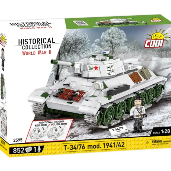 COBI 2595 T-34/76 mod. 1941/42 - Miniature Marvels: Airplane Models & Painted Dice* Airplane Model