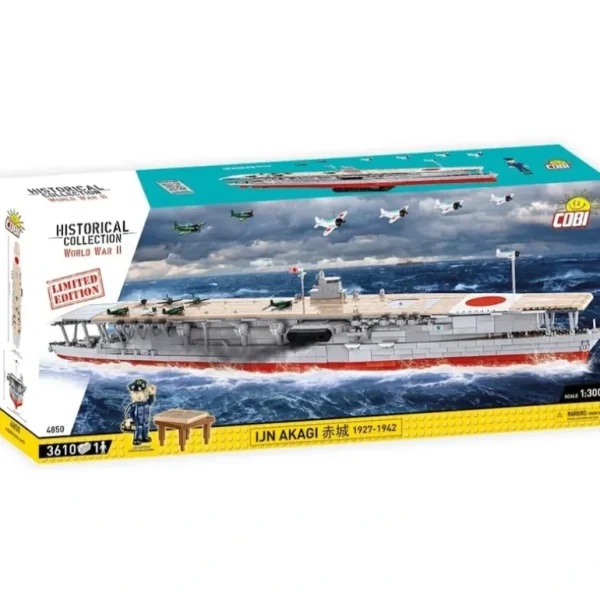 Cobi 4850 WWII IJN Akagi Aircraft Carrier Limited Edition - Miniature Marvels: Airplane Models & Painted Dice* Airplane Model