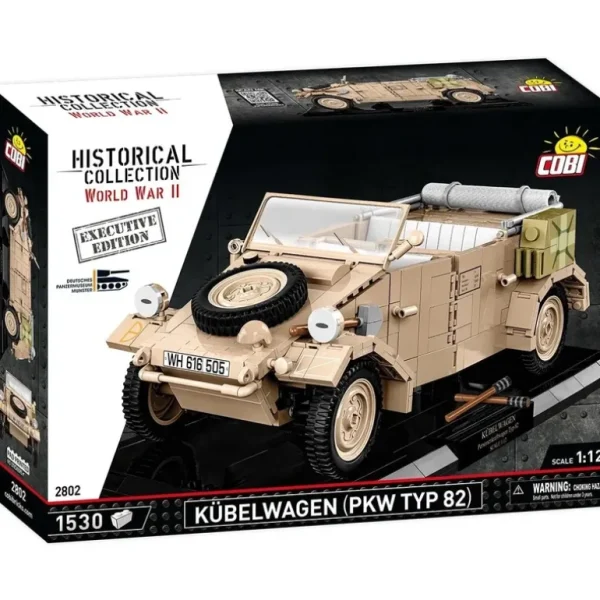 Cobi 2802 WWII Kbelwagen (PKW Typ 82) - Executive Edition - Miniature Marvels: Airplane Models & Painted Dice* Airplane Model