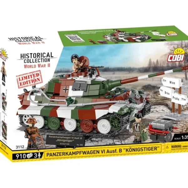 Cobi 3112 WWII Panzer VI Ausf. B "Konigstiger" (Limited Edition) - Miniature Marvels: Airplane Models & Painted Dice* Airplane Model