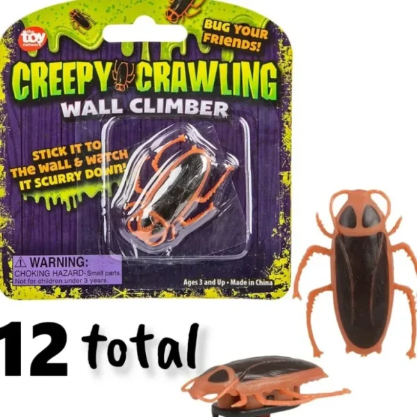 Online 12 COCKROACH CREEPY CRAWLER ROACH BUG TRICK WALL CLIMBER GaG Novelty Joke Prank - Miniature Marvels: Airplane Models & Painted Dice Egpull