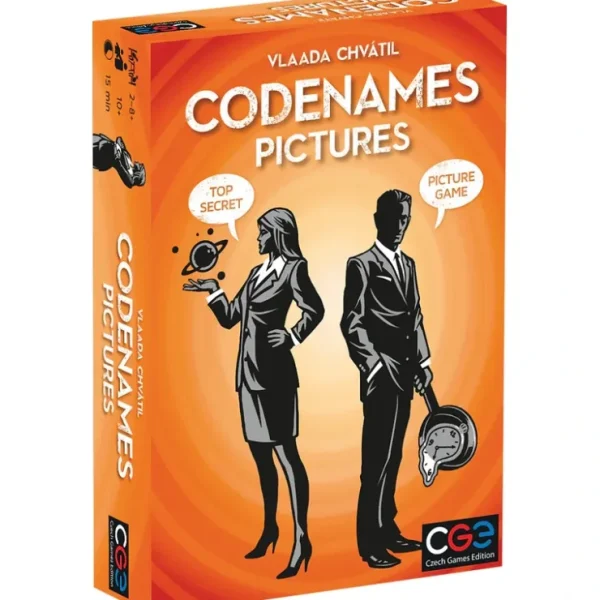 Fashion Codenames: Pictures CGE 00036 - Miniature Marvels: Airplane Models & Painted Dice Board Game