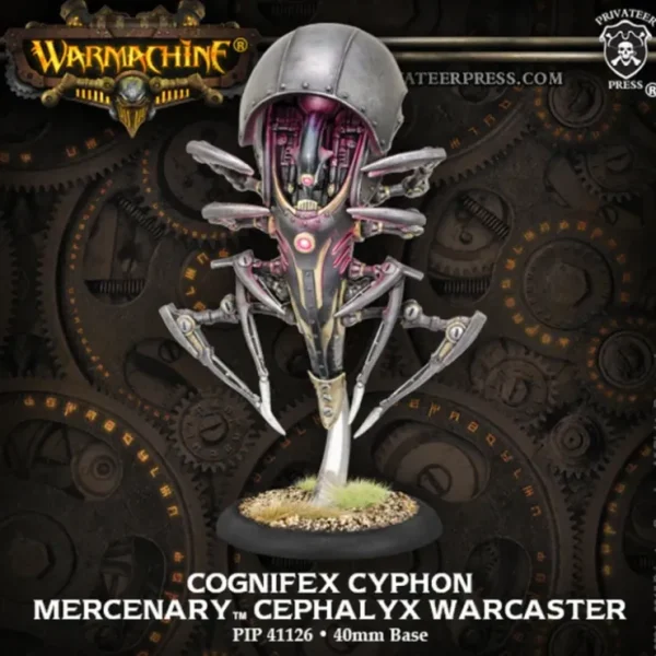 Outlet Cognifex Cyphon: Mercenary Cephalyx Warcaster PIP 41126 - Miniature Marvels: Airplane Models & Painted Dice Miniature