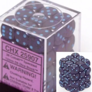 Outlet Colbalt: Speckled 36d6 12mm Dice Block CHX 25907 - Miniature Marvels: Airplane Models & Painted Dice Dice