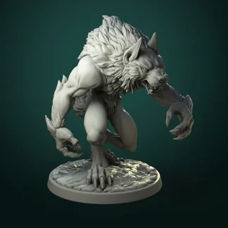 Clearance Common Werewolf Pair - Miniature Marvels: Airplane Models & Painted Dice Miniature