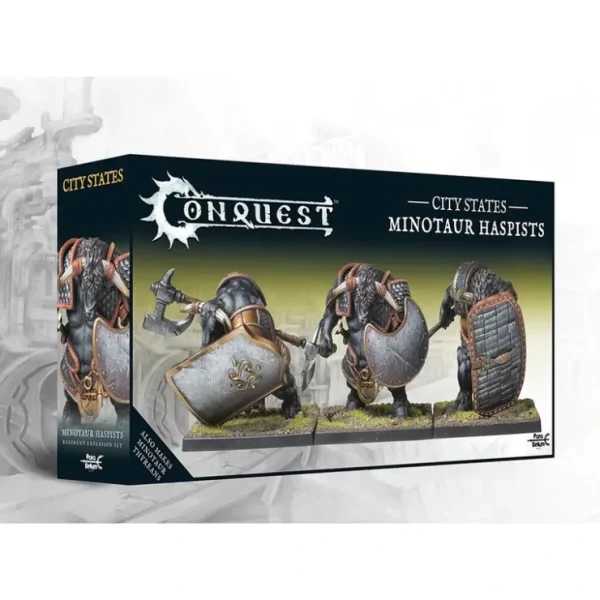 Flash Sale Conquest, City States - Minotaur Haspists (PBCS302) LTG CONQ-15158 - Miniature Marvels: Airplane Models & Painted Dice Miniature