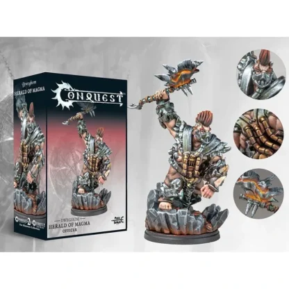 Clearance Conquest, Dweghom - Herald of Magma (Officer) (PBW7343) LTG CONQ-13406 - Miniature Marvels: Airplane Models & Painted Dice Miniature