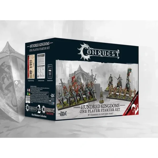 New Conquest, Hundred Kingdoms- One Player Starter Set (PBW6055) LTG CONQ-13017 - Miniature Marvels: Airplane Models & Painted Dice Miniature