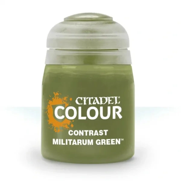 Shop CONTRAST: MILITARUM GREEN (18M - Miniature Marvels: Airplane Models & Painted Dice Paint