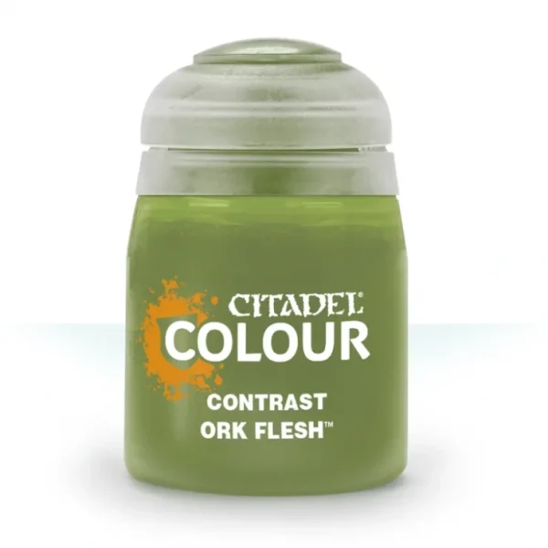 Online CONTRAST: ORK FLESH (18ML) - Miniature Marvels: Airplane Models & Painted Dice Paint