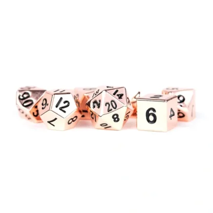 Sale Copper 16mm Polyhedral Dice Set MET 003 - Miniature Marvels: Airplane Models & Painted Dice Dice