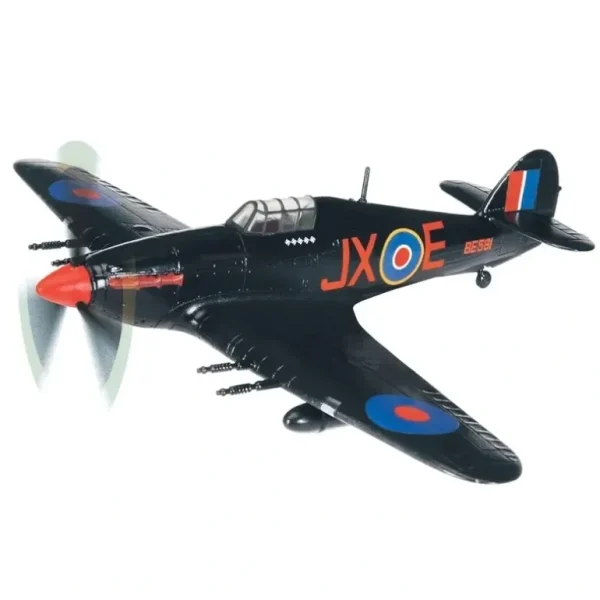 Corgi A39701 Hawker Hurricane Mk II RAF No.1 Sqn, BE581 "Night Reaper", Karel Kuttelwascher, RAF Tangmere, England, April 1942 - Miniature Marvels: Airplane Models & Painted Dice* Airplane Model