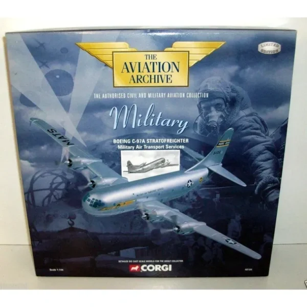 Corgi AA48104 1:144 Boeing C-97A Stratofreighter Military Air Transport Services - Miniature Marvels: Airplane Models & Painted Dice* Airplane Model