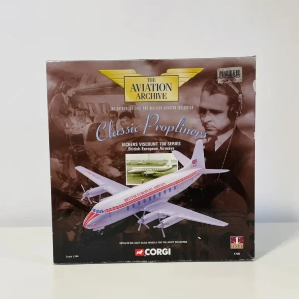 Corgi AA47601 1:144 Vickers Viscount 700 British European Airways - Miniature Marvels: Airplane Models & Painted Dice* Airplane Model