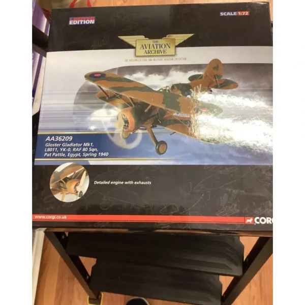 Corgi Gladiator AA36209 - Miniature Marvels: Airplane Models & Painted Dice* Airplane Model
