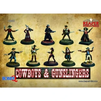 Fashion Cowboys & Gunslingers: Boxed Set RPR 10035 - Miniature Marvels: Airplane Models & Painted Dice Miniature