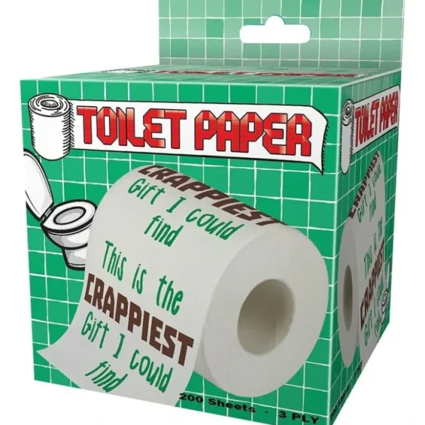 Best "Crappiest Gift I could Find" Toilet Paper Bathroom Gags, Pranks, Office Gift - Miniature Marvels: Airplane Models & Painted Dice Egpull