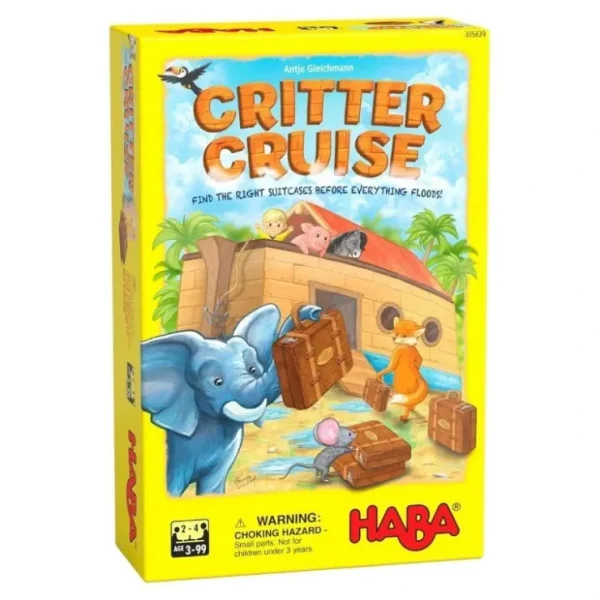 Best Critter Cruise Cooperative Game HAB 305839 - Miniature Marvels: Airplane Models & Painted Dice Board Game