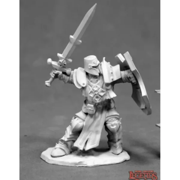 Cheap Crusader Champion (Sword and Shield): Dark Heaven Legends RPR 03828 - Miniature Marvels: Airplane Models & Painted Dice Miniature