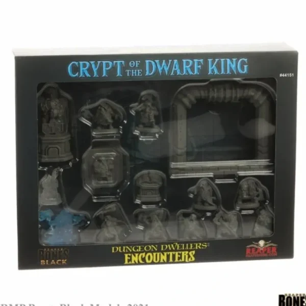 Outlet Crypt of the Dwarf King Boxed Set: Bones Black RPR 44151 - Miniature Marvels: Airplane Models & Painted Dice Miniature