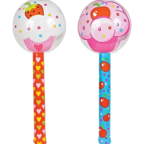 Fashion 2 Cupcake cake Lollipop Sucker Inflatable kids Birthday CANDY prop - Miniature Marvels: Airplane Models & Painted Dice Egpull