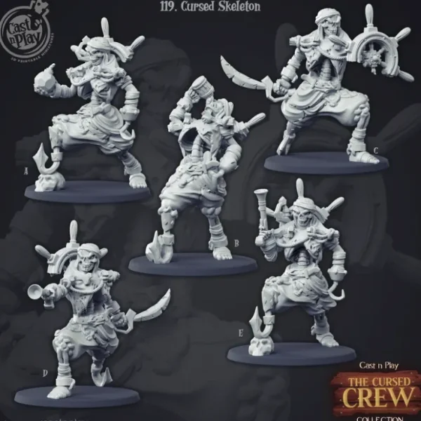 Shop Cursed Skeleton Bundle - Miniature Marvels: Airplane Models & Painted Dice Miniature