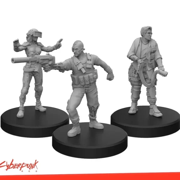 Cyberpunk RED Miniatures: Edgerunners A - MFC 33001 - Miniature Marvels: Airplane Models & Painted Dice* Shop All