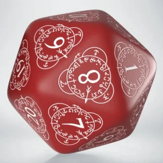Flash Sale D20 Level Counter Red & White Die (1) QWS 20LEV03 - Miniature Marvels: Airplane Models & Painted Dice Dice
