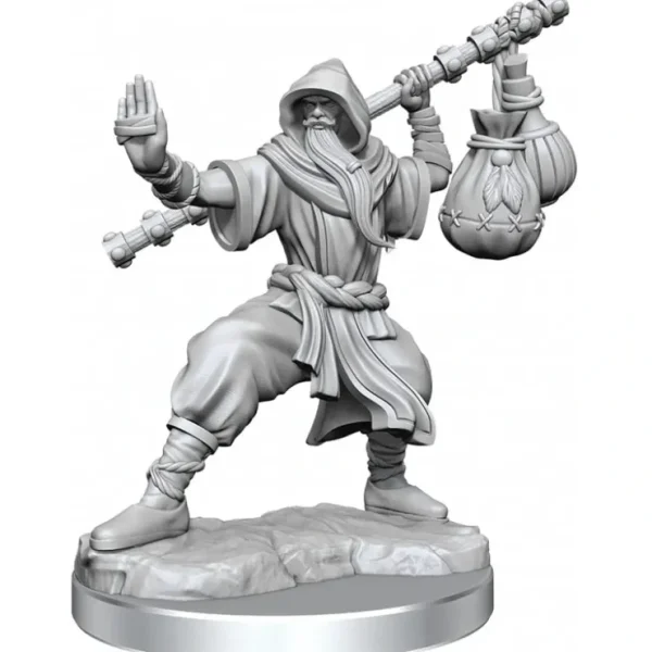 Store D&D Frameworks: W01 - Human Monk Male WZK 75075 - Miniature Marvels: Airplane Models & Painted Dice Miniature