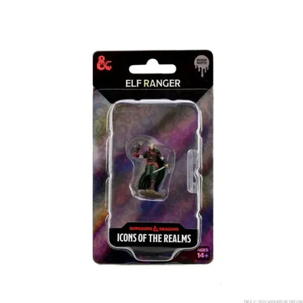 Sale D&D Icons of the Realms - Premium Figures: Male Elf Ranger WZK 93061 - Miniature Marvels: Airplane Models & Painted Dice Miniature