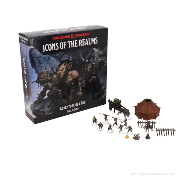 Sale D&D Icons of the Realms: Adventure in a Box - Goblin Camp WZK 96196 - Miniature Marvels: Airplane Models & Painted Dice Miniature