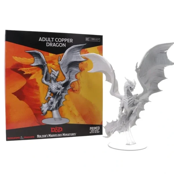 Clearance D&D Nolzur's Marvelous Miniatures: Adult Copper Dragon WZK 90602 - Miniature Marvels: Airplane Models & Painted Dice Miniature