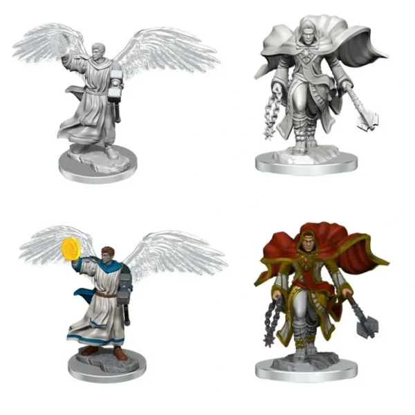 Best D&D Nolzur's Marvelous Miniatures: Aasimar Cleric Male WZK 90408 - Miniature Marvels: Airplane Models & Painted Dice Miniature