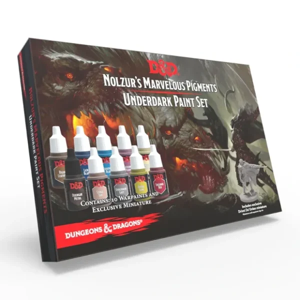 Flash Sale D&D Nolzur's Marvelous Pigments: Underdark Paint Expansion Set TAP 75004 - Miniature Marvels: Airplane Models & Painted Dice Paint