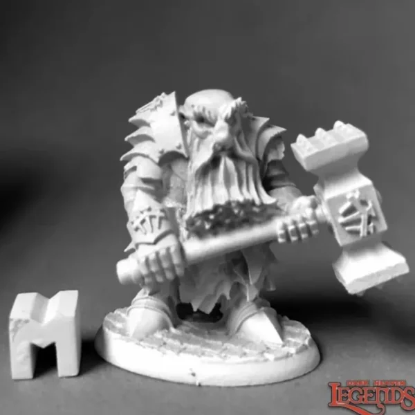 Discount Dark Dwarf Pounder: Dark Heaven Legends RPR 03898 - Miniature Marvels: Airplane Models & Painted Dice Miniature