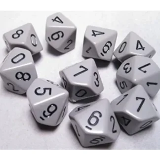 Cheap Dark Grey with Black: Opaque d10 Dice Set (10's) CHX 26210 - Miniature Marvels: Airplane Models & Painted Dice Dice