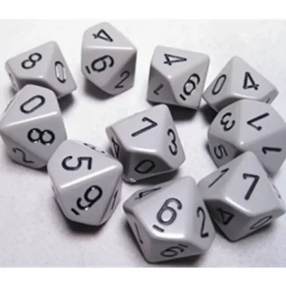 Cheap Dark Grey with Black: Opaque d10 Dice Set (10's) CHX 26210 - Miniature Marvels: Airplane Models & Painted Dice Dice